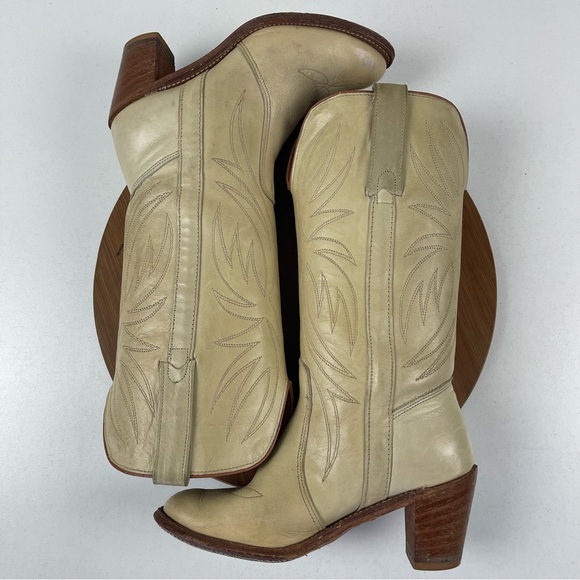 VTG Miss Capezio USA Leather Western Cowgirl Boots - Picture 6 of 10